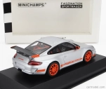 Minichamps Porsche 911 997 Gt3 Rs Coupe 2006 1:43 strieborná oranžová