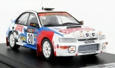 Trofeu Subaru Impreza Wrx (nočná verzia) N 20 Rally Safari 1999 H.miyoshi - E.osawa 1:43 Biela červená svetlomodrá