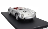 Schuco Porsche 550a Spider N 130 1954 James Dean - Little Bastard - Con Vetrina - With Showcase 1:12 Silver