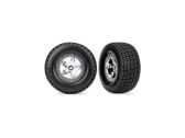 Traxxas kolo 2.2/3.0", disk SCT polomatný chrom, pneu Hoosier (2) (2WD zadní, 4WD)