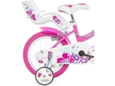 DINO Bikes - Dětské kolo 16" Flappy růžové
