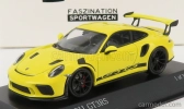 Minichamps Porsche 911 991-2 Gt3 Rs Coupe 2018 - Black Rims 1:43 Závodní Žlutá