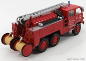 Edicola Berliet Ff 6x6 Fpt Hr Tanker Truck Požiarne vozidlo Vigili Del Fuoco Service Departemental Secours 1971 1:43 Červená