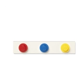 Nástenný vešiak LEGO – červená, modrá, žltá