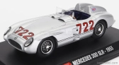 Edicola Mercedes benz 300 Slr Spider N 722 Winner Mille Miglia 1955 Stirling Moss - Denis Jenkinson 1:43 Silver