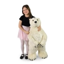 Rappa Plyšový medvěd lední 100 cm ECO-FRIENDLY