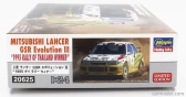 Hasegawa Mitsubishi Lancer Gsr Evolution Iii N 2 Winner Rally Thailand 1995 1:24 /