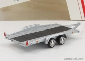 Schuco Accessories Carrello Trasporto Auto 2-assi - Car Transporter Trailer - Car Not Included 1:64 Stříbrná Černá