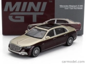 Mini-gt Mercedes Benz S-class S680 Maybach V12 (x223) Lhd 2024 1:64 Zlatá červená