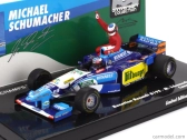 Minichamps Benetton F1 B195 Team Mild Seven Renault N 1 Majster sveta 5. Gp Kanady 1995 Michael Schumacher a Jean Alesi Taxi Ride Figúrky 1:43 Modrá Žltá