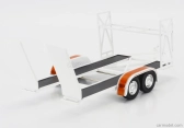 Gmp Accessories Carrello Trasporto Auto 2-assi - Car Transporter Trailer Ycid 1:18 Červená Stříbrná