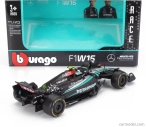 Bburago Mercedes gp F1 W15 Eq Performance Team Amg Petronas Motorsport N 44 Season 2024 Lewis Hamilton 1:43 čierna strieborná zelená