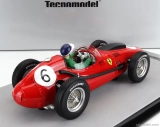 Tecnomodel Ferrari F1 Dino 246 N 6 Marocco Gp Mike Hawthorn (s figúrkou pilota) Majster sveta 1958 1:18 Červená