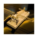 3D puzzle Fokker EIII 1:23 laser cut stavebnica 410 mm