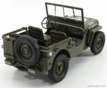 Welly Jeep Willys 1/4 Mb Usa Army Open 1942 1:18 Vojenská zelená