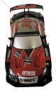 RC Car závodní model s kužely 1:43, černočervený