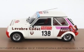 Spark-model Renault R5 Alpine Turbo Gr.2 N 138 Rally 1000 Pistes De Canjuers 1983 D.auriol - J.y.tissiot 1:43 Biela červená