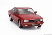 Kk-scale Mercedes benz S-class 500 Sec (c126) Coupe 1985 1:18 Red Met
