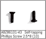 ABZ86101-43 - Self-tapping Phillips Screw 2.5*8 - Mini AMT (10)