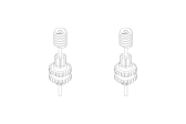 Turbo Racing výstupná os prevodovky C50 2 ks