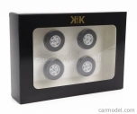 Sada príslušenstva 4x disky kolies a ráfiky pre Bmw 2002 Ats 1971 1:18 Black Silver