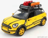 Motor-max Mini Cooper S Countryman With Roof Rack 2011 1:24 Žlutá Černá