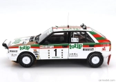 Kyosho Lancia Delta Hf Integrale 4wd (night Version) Team Lancia Totip N 1 Winner Rally Targa Florio 1987 Dario Cerrato - Giuseppe Cerri 1:18 Bílá Červená Zelená
