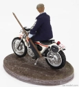 Clc-models Ossa 250 Ae73 Enduro 1973 With Terence Hill Small Action Figure - From Movie - Altrimenti Ci Arrabbiamo - Tv Series - Motorcycle 1:12 White