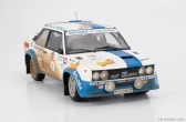 Kyosho Fiat 131 Abarth (špinavá a nočná verzia) N 1 Winner Rally 1000 Lakes 1980 Markku Alen - Ilkka Kivimaki 1:18 White Light Blue