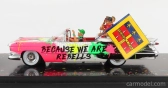 Spark-model Cadillac Eldorado Biarritz Cabriolet 1959 - Parade Des Pilotes Team Rebellion Racing 24h Le Mans 2019 T.laurent - G.menezes - N.berthon 1:43 Biela Ružová Čierna