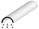Raboesch profil ASA rúrka polkruhová 5x7x330mm (5)
