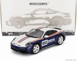 Minichamps Porsche 911 992 N 953 Rally Dakar Roughroads Coupe 2023 1:18 Bílá Modrá