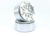 Kovové Beadlock CNC disky Absima Metsafil 1.9 Gear Silver/Silver, 2 ks