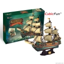 Cubicfun Puzzle Kit 3d v penovej lodi Španielska armáda San Felipe Veliero cm. 68x18x56 - 248 Pezzi - 248 dielikov 1:110 /