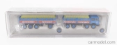 Brekina plast Fiat 691 Truck Millepiedi Rommenholler Kohlensaure 1970 1:87 Modrá čierna žltá