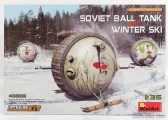 Miniart Tank Sovietsky guľový tank so zimnými lyžami 1:35 /