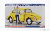 Hasegawa Volkswagen Beetle Type 1 s figúrkou dievčaťa 1967 1:24 /