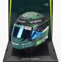 Spark-model Bell helmet F1  Casco Helmet Aston Martin Amr23 Team Aramco Cognizant N 0 F1 Test 2023 Jessica Hawkins 1:5 Zelená