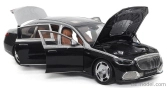Almost-real Mercedes benz S-class S600 V12 Biturbo Maybach 2021 1:18 Černá Stříbrná