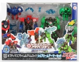 Takara-tomy Takara-tomy Transformers Set 2x dobrodružstvo Grimlock + Optimus Prime 1:64 zelená čierna modrá