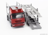 Newray Iveco fiat Stralis 540 Truck Car Transporter 2009 1:43 Červená Šedá