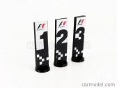 Cartrix Accessories F1 World Champion Plate Pit Board - 1. - 2. - 3. miesto 1:18 šedá čierna žltá