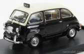 Brumm Fiat 600d Multipla Taxi Genova 1964 1:43 Black Ivory