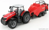 Bburago Massey Ferguson 8740S s doplňky (dárkové balení)