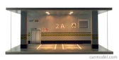 Atlantic Vetrina display box Diorama Parcheggio - Parking - Cars Not Included - Lungh.lenght Cm 68.5 X Largh.width Cm 43.0 X Alt.height Cm 30.0 1:18 Různé
