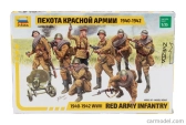 Zvezda Figúrky Pechota Červenej armády Wwii 1940-1942 - Ruská armáda - Vojenské 1:35 /