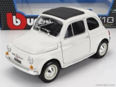 Bburago Fiat 500f Closed Roof 1965 1:16 biela