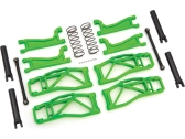Traxxas súprava závesu kolies zelená (pre WideMaxx)