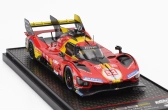 Bbr-models Ferrari 499p 3.0l Turbo V6 Team Ferrari Af Corse N 51 3. 24h Le Mans 2024 Alessandro Pier Guidi - James Calado - Antonio Giovinazzi 1:43 Červená Žltá Čierna