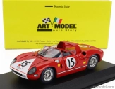 Art-model Ferrari 330p Spider 4.0l V12 Team N.a.r.t. N 15 24h Le Mans 1964 Pedro Rodriguez - Skip Hudson 1:43 červená biela